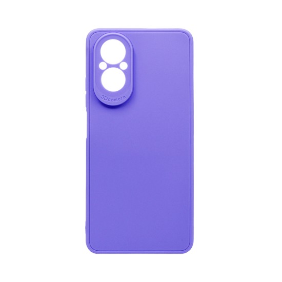 Soft Silicone Case with Camera Shield for Realme C67 4G Purple