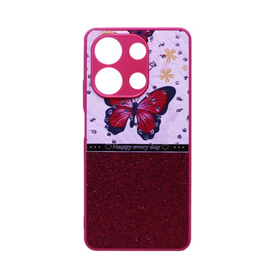 Designer Hard Case for Xiaomi Redmi Note 13 4G Red