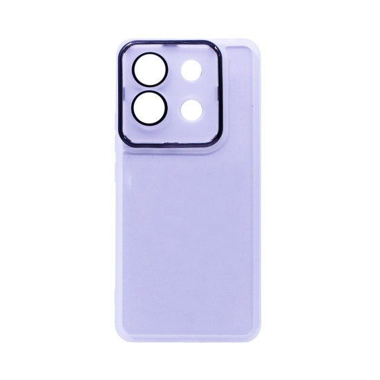 Transparent Silicone Case with Camera shield for Xiaomi Redmi Note 13 Pro 5G/Poco X6 5G White