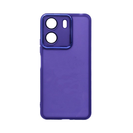 Transparent Silicone Case with Camera shield for Xiaomi Redmi 13C 4G/Poco C65 Purple