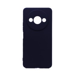 Capa de Silicone com Moldura de Câmera para Xiaomi Redmi A3 Preto Capa de Silicone com Moldura de Câmera para Xiaomi Redmi A3 Preto