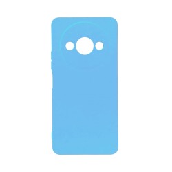 Capa de Silicone com Moldura de Câmera para Xiaomi Redmi A3 Azul Capa de Silicone com Moldura de Câmera para Xiaomi Redmi A3 Azul
