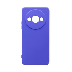 Capa de Silicone com Moldura de Câmera para Xiaomi Redmi A3 Roxo Capa de Silicone com Moldura de Câmera para Xiaomi Redmi A3 Roxo