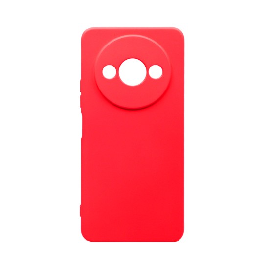 Silicone Case with Camera Shield for Xiaomi Redmi A3 Red