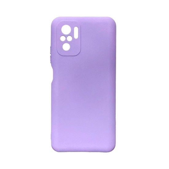 Silicone Case with Camera Shield for Xiaomi Redmi Note 10 4G/Redmi Note 10S Purple