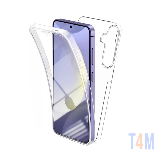 Capa de Silicone 360º para Samsung Galaxy S24 Transparente