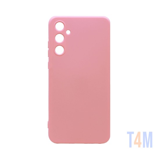 Funda de Silicona con Marco de Cámara para Samsung Galaxy A55 5G Rosa