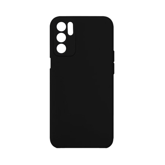 Silicone Case with Camera Shield for Oppo Reno6 5G Black