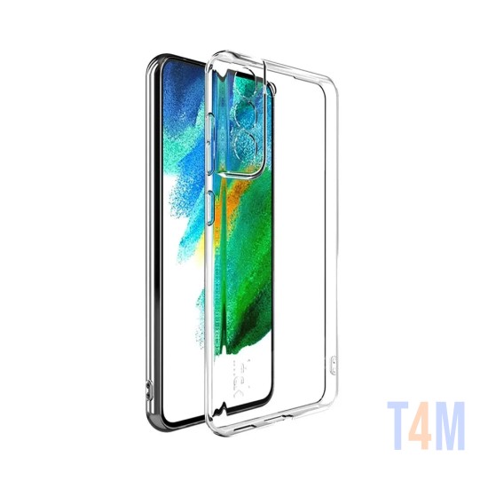 Capa de Silicone Macio com Moldura de Câmera para Samsung Galaxy S21 FE Transparente