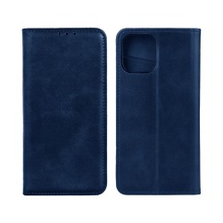 Funda Abatible de Cuero con Bolsillo Interno para Apple iPhone 16 Pro Max Azul Funda Abatible de Cuero con Bolsillo Interno para Apple iPhone 16 Pro Max Azul