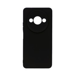 Capa de Silicone Macio com Moldura de Câmera para Xiaomi Redmi A3 Preto Capa de Silicone Macio com Moldura de Câmera para Xiaomi Redmi A3 Preto