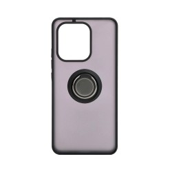 Capa com Anel de Suporte para Xiaomi Redmi Note 13 4G Preto Fumado Capa com Anel de Suporte para Xiaomi Redmi Note 13 4G Preto Fumado