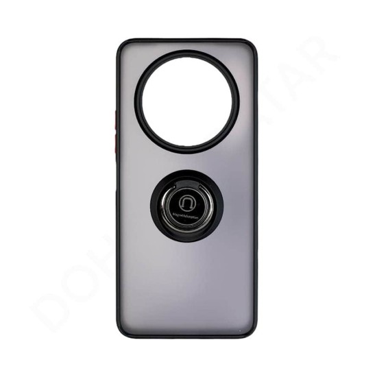 Case with Support Ring for Xiaomi Redmi A3 Smoked Black