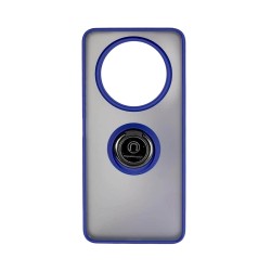 Capa com Anel de Suporte para Xiaomi Redmi A3 Azul Fumado Capa com Anel de Suporte para Xiaomi Redmi A3 Azul Fumado