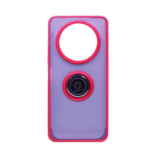 Case with Support Ring for Xiaomi Redmi 14C Smoked Red