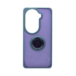 Capa com Anel de Suporte para Oppo Reno11/Reno11 Pro Verde Fumado Capa com Anel de Suporte para Oppo Reno11/Reno11 Pro Verde Fumado