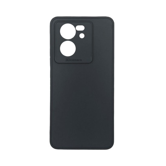 Soft Silicone Case with Camera Shield for Xiaomi 13T/13T Pro Black