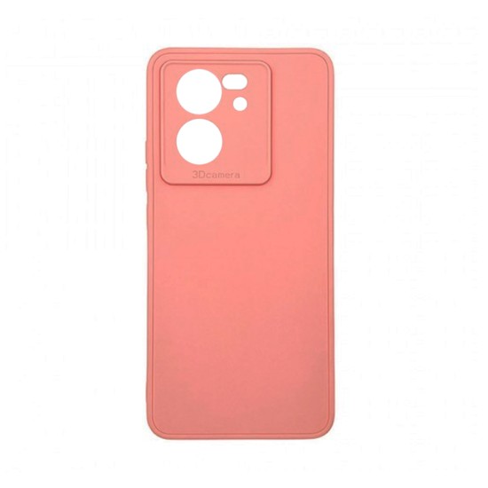 Soft Silicone Case with Camera Shield for Xiaomi 13T/13T Pro Pink