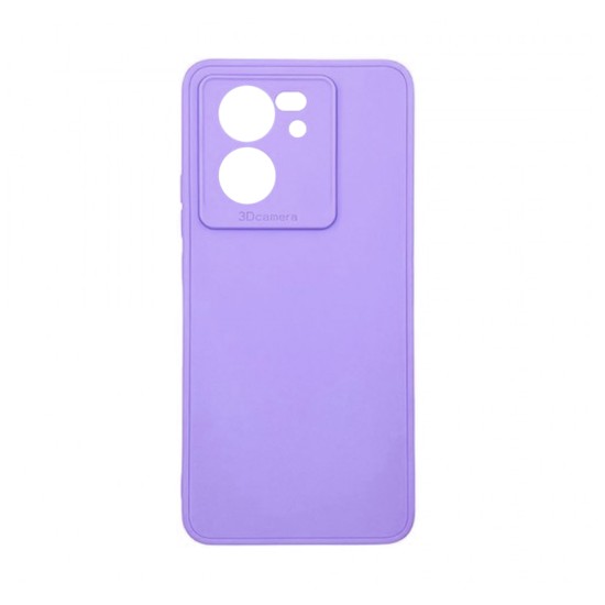 Soft Silicone Case with Camera Shield for Xiaomi 13T/13T Pro Purple