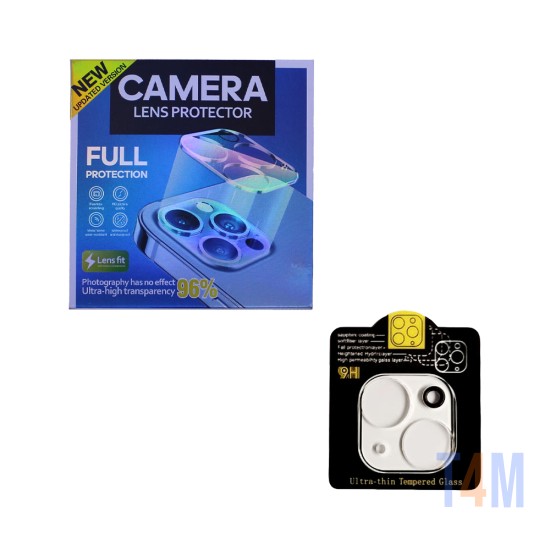 Protetor de Lente de Câmera de Vidro Temperado Para IPhone 14/14 Plus Transparente