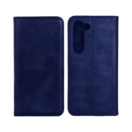 Capa Flip de Couro com Bolso Interno para Samsung Galaxy A16 4G/A16 5G Azul