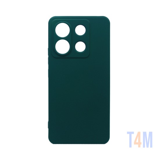 Funda de Silicona Para Xiaomi Redmi Note 13 Pro 5G/Poco X6 5G Verde Oscuro