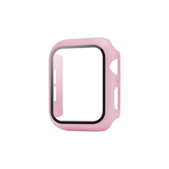 Capa+Vidro Temperado para Apple iwatch Série 44mm Rosa