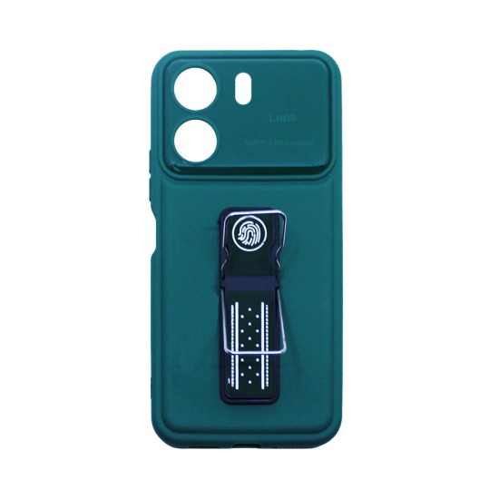 Sillicone Case with Support for Xiaomi Redmi 13C/Poco C65 Green