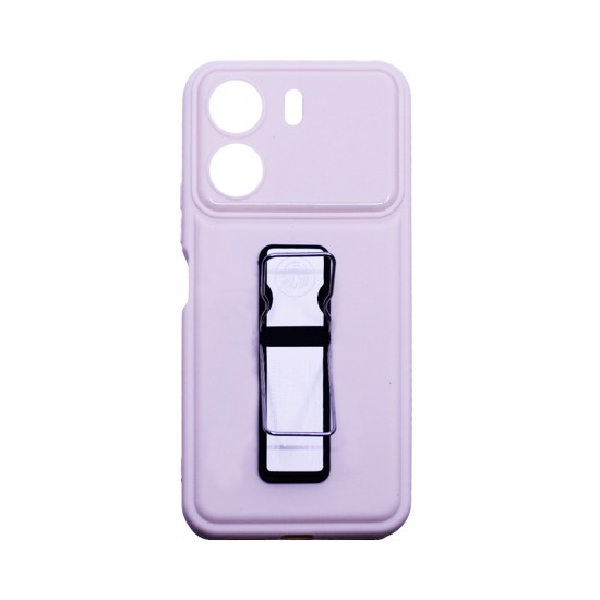 Sillicone Case with Support for Xiaomi Redmi 13C/Poco C65 Cream