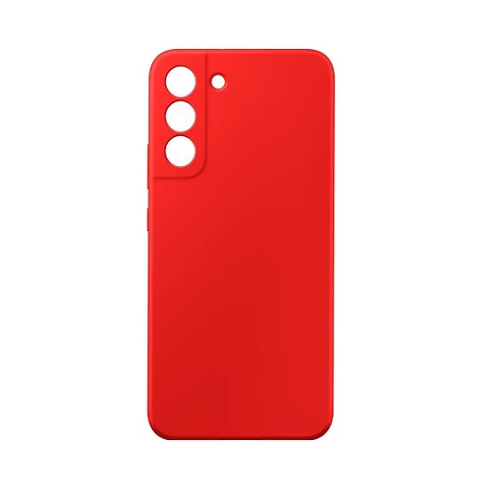 Silicone Case with Camera Shield for Samsung Galaxy S21 Red