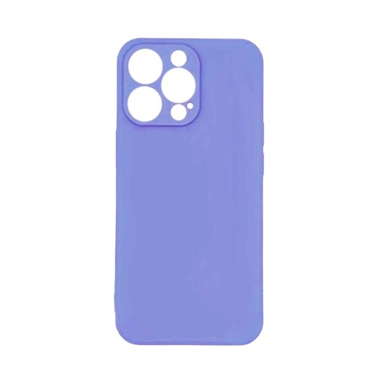 Silicone Case with Camera Shield for Apple iPhone 15 Pro Purple