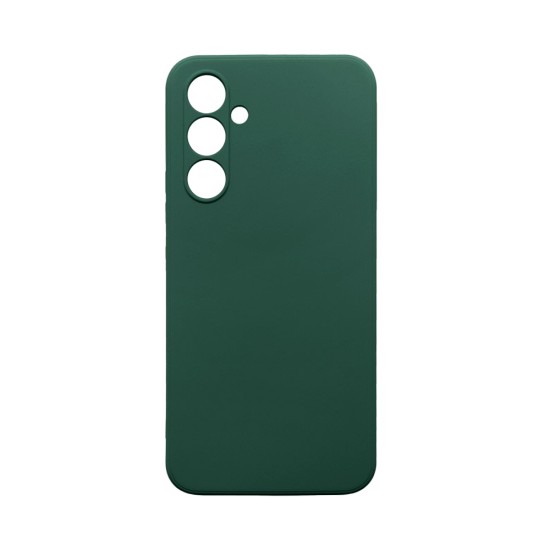 Silicone Case with Camera Shield for Samsung Galaxy S24 Dark Green