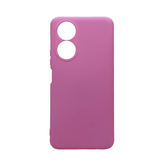 Silicone Case with Camera Shield for Huawei Honor X7 Pink