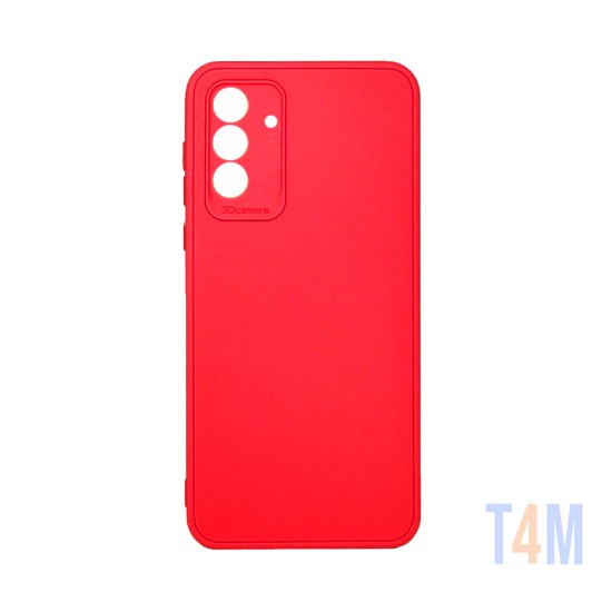 Soft Silicone Case with Camera Shield for Samsung Galaxy A55 5G Red