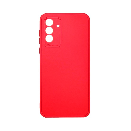 Soft Silicone Case with Camera Shield for Samsung Galaxy A55 5G Red