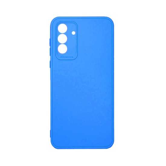 Soft Silicone Case with Camera Shield for Samsung Galaxy A55 5G Blue