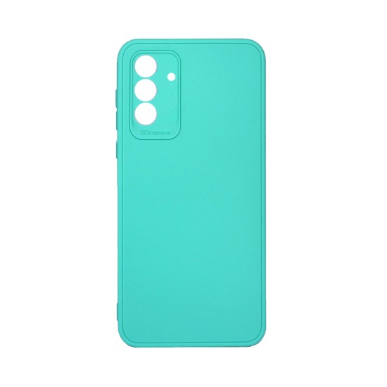 Soft Silicone Case with Camera Shield for Samsung Galaxy A55 5G Sea Green