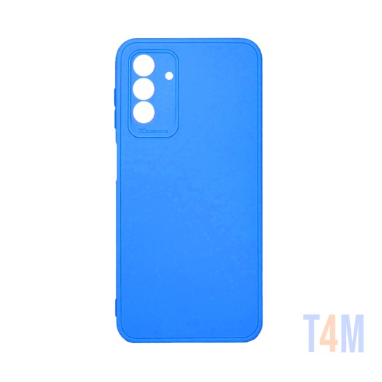 Soft Silicone Case with Camera Shield for Samsung Galaxy A15 Blue