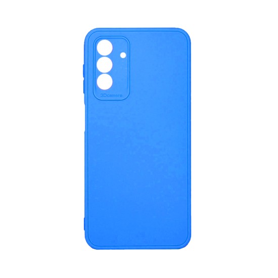 Soft Silicone Case with Camera Shield for Samsung Galaxy A25 Blue