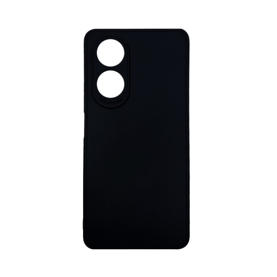 Silicone Case with Camera Shield for Oppo A58 4G Black