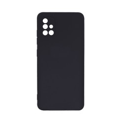 Capa de Silicone com Moldura de Câmera para Samsung Galaxy A51 Preto Capa de Silicone com Moldura de Câmera para Samsung Galaxy A51 Preto