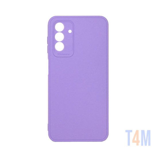 Silicone Case with Camera Shield for Samsung Galaxy A24 4g Purple