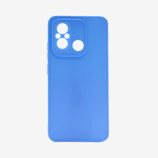 Silicone Case with Camera Shield for Xiaomi Redmi 12c Blue