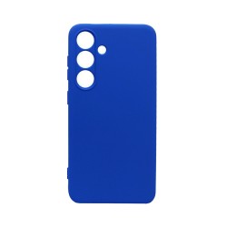 Capa de Silicone com Moldura de Câmera para Samsung Galaxy A55 5G Azul Escuro