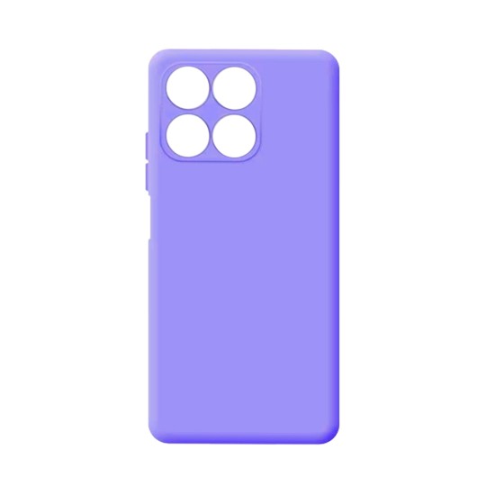 Silicone Case with Camera Shield for Huawei Honor X8A Purple