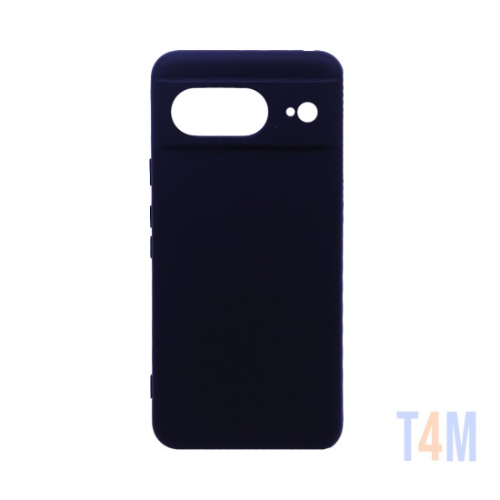 Funda de Silicona con Marco de Cámara para Google Pixel 8 Negro