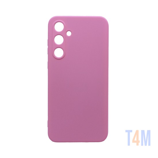 Funda de Silicona con Marco de Cámara para Samsung Galaxy A35 5G Rosa