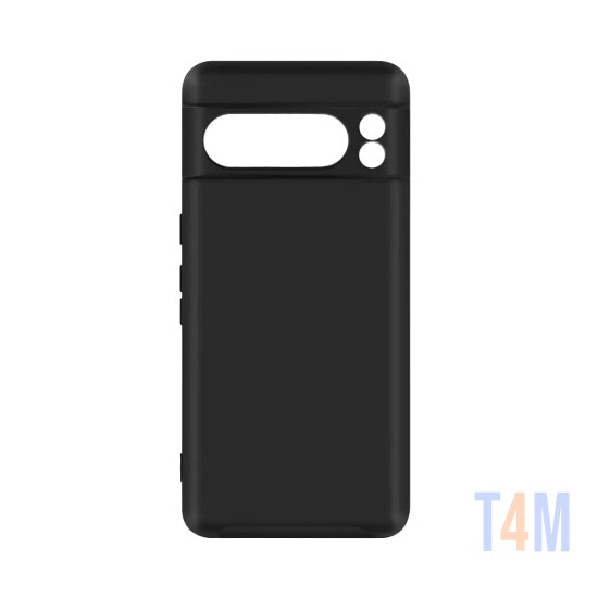 Funda de Silicona con Marco de Cámara para Google Pixel 8 Pro Negro