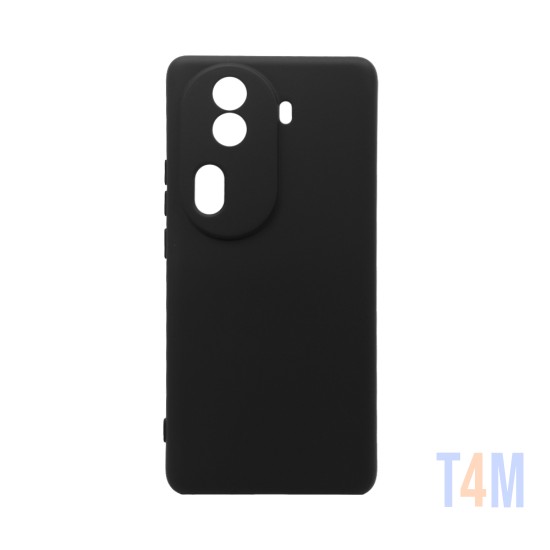 Capa de Silicone com Moldura de Câmera para Oppo Reno11 Pro Preto