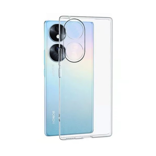 Soft Silicone Case with Camera Shield for Huawei Honor 90 Smart/Honor X7b Transparent